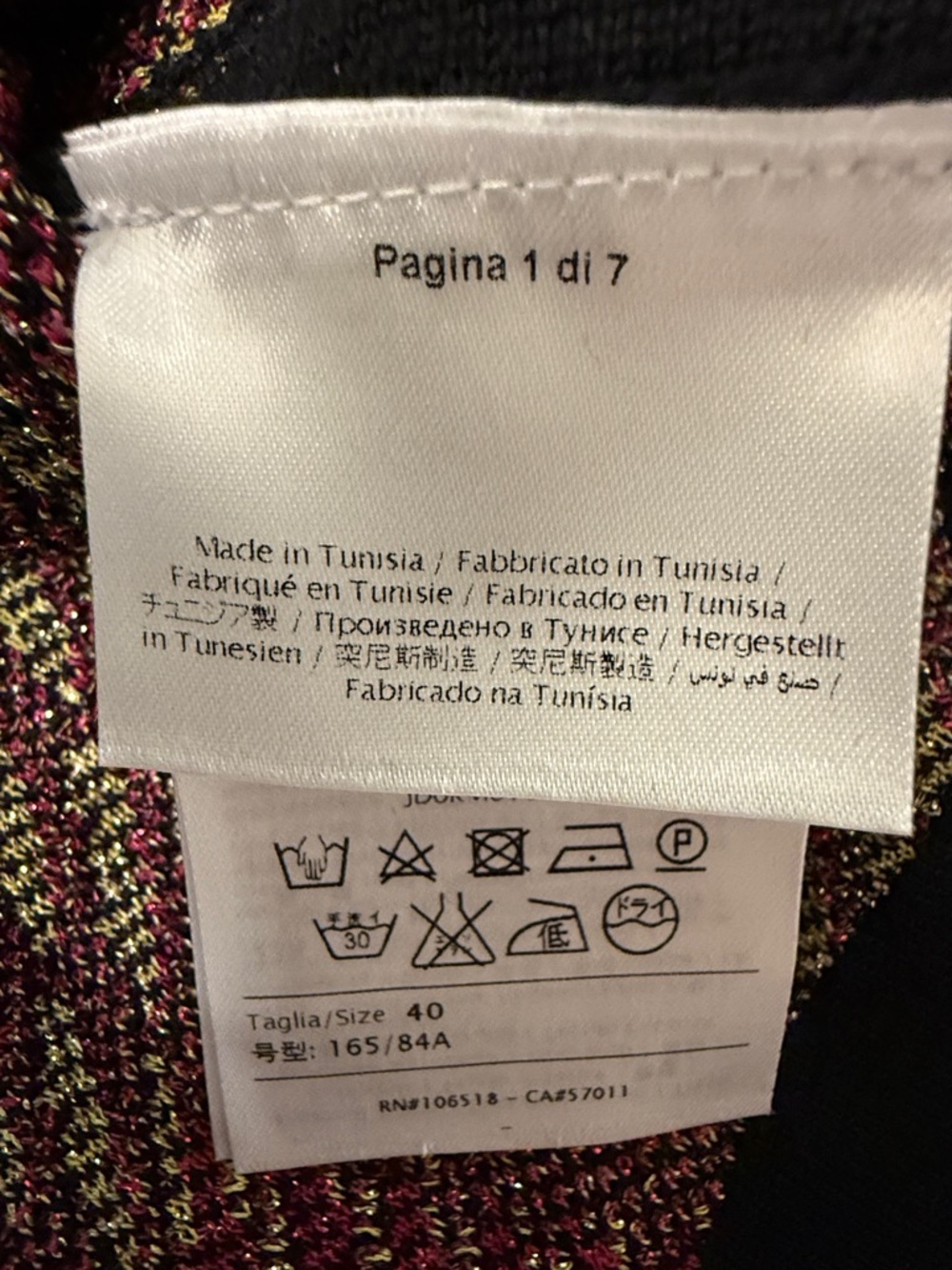 M Missoni Pink and Gold Patterned Sleeveless Knit Top - Picture 6 of 11